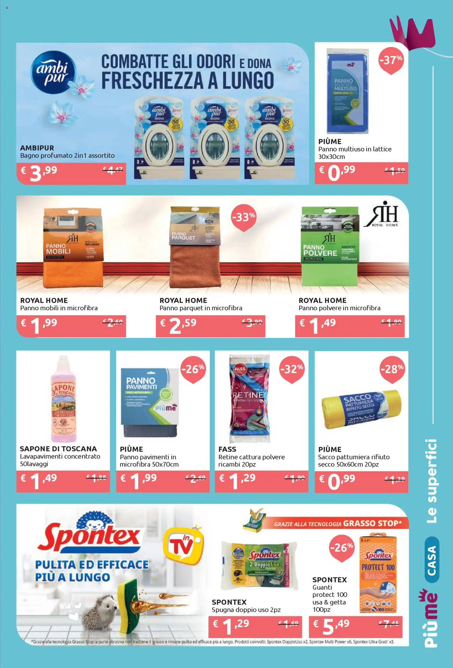 Volantino IperSoap del 01.12.2025 | Pagina: 5 | Prodotti: Spugna, Guanti, Pattumiera, Bagno