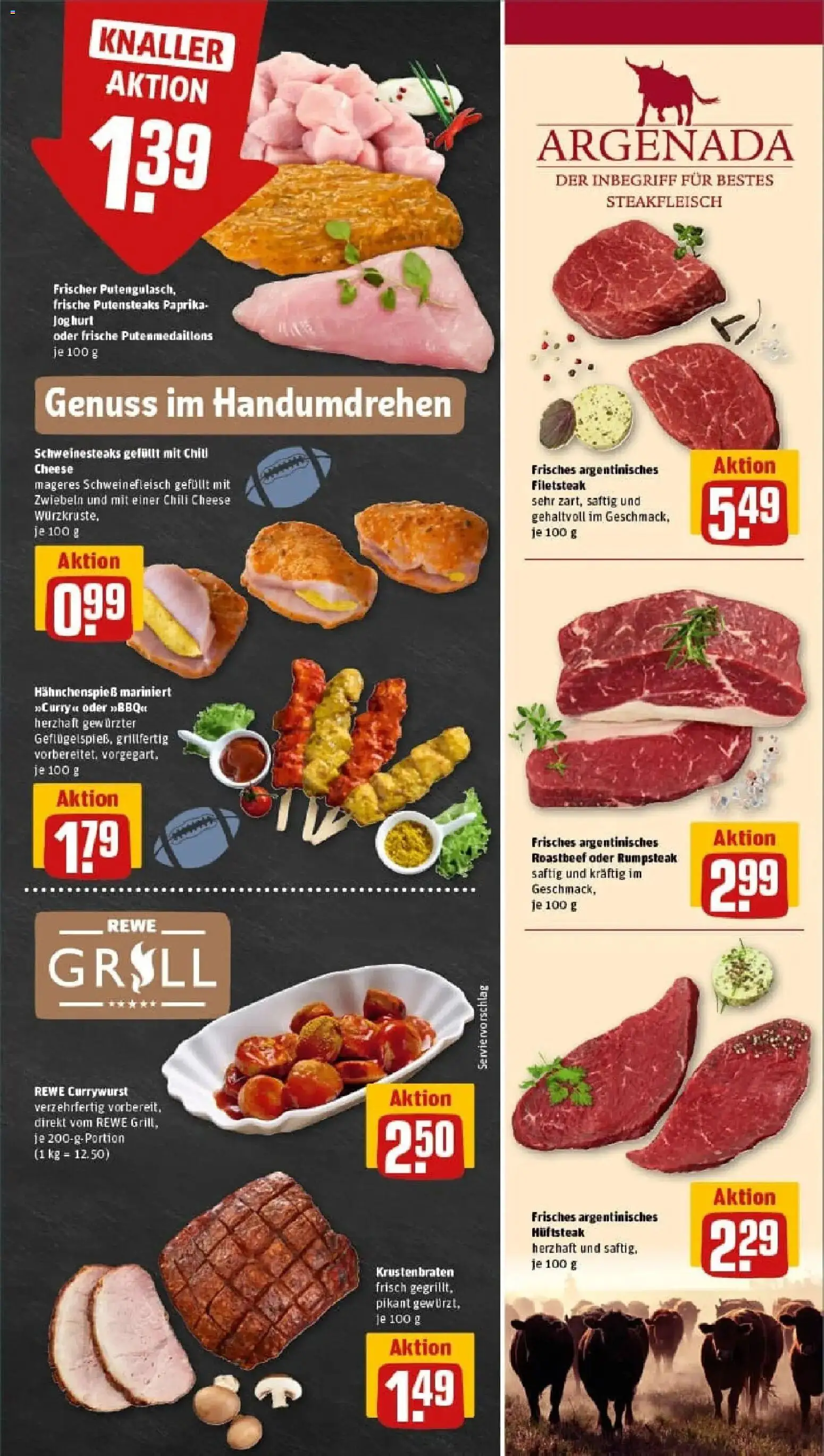 Rewe prospekt Dortmund	 – gültig ab 02.02.2026 | Seite: 9 | Produkte: Rumpsteak, Krustenbraten, Roastbeef, Chili