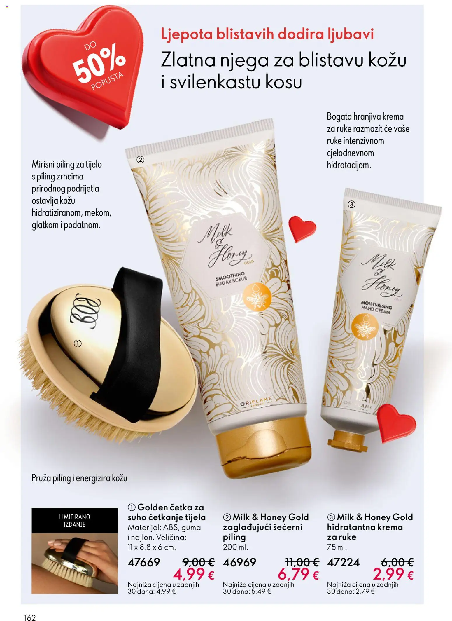 Oriflame katalog | vrijedi od 28.01.2026 | Stranica: 162 | Proizvodi: Četka, Piling, Krema za ruke, Krema