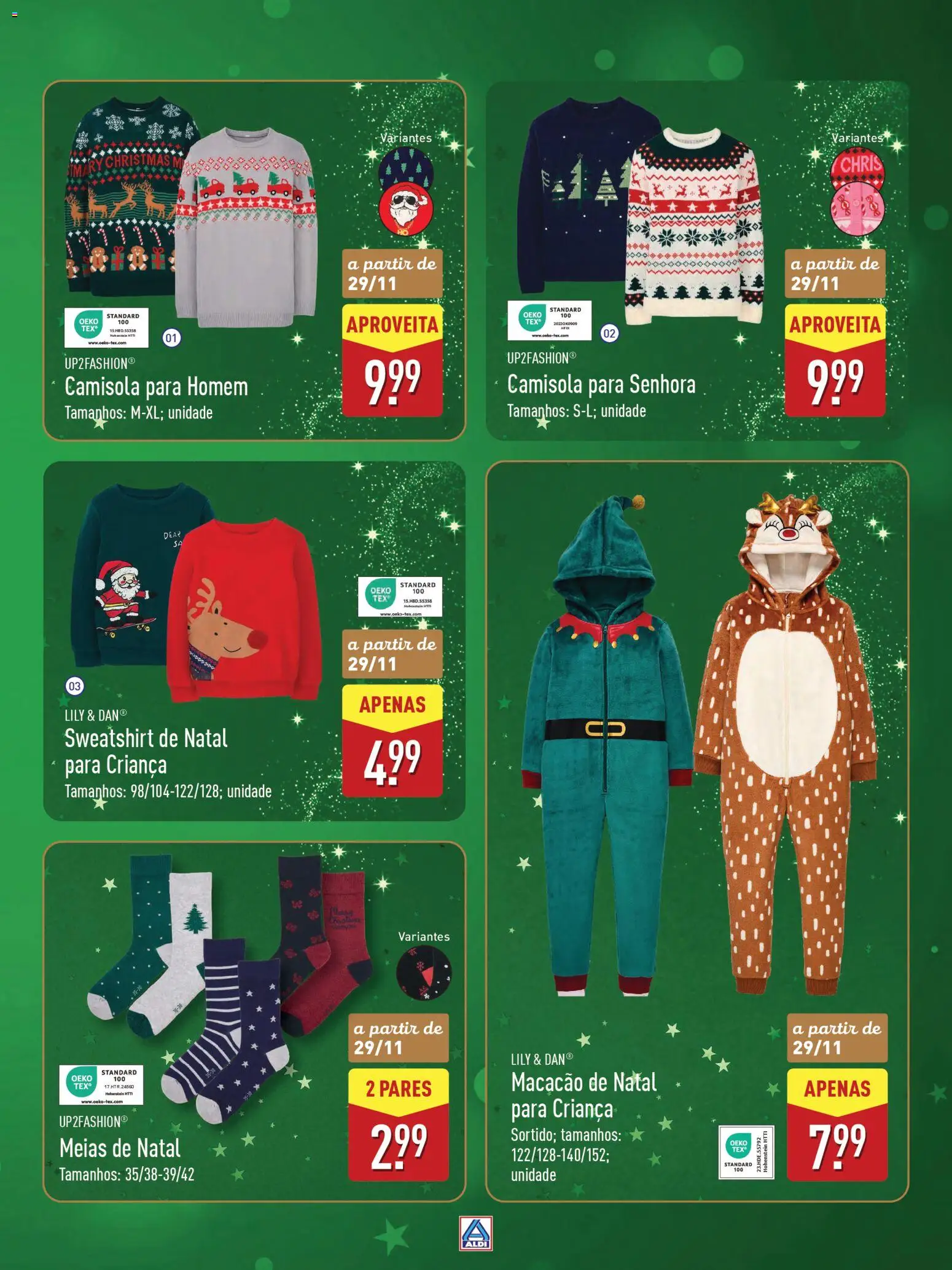 Aldi folheto │ válido de 22.11.2025 | Página: 57 | Produtos: Macacão, Sweatshirt, Camisola, Meias