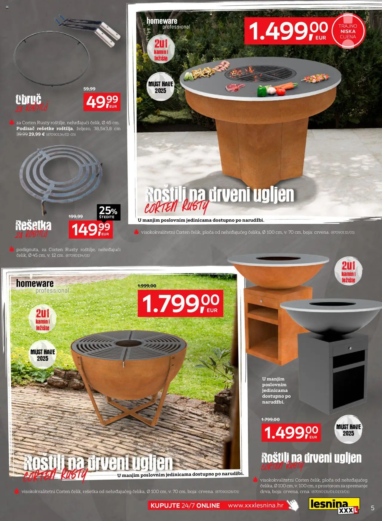 Lesnina katalog | vrijedi od 01.07.2025 | Stranica: 5 | Proizvodi: Kamin