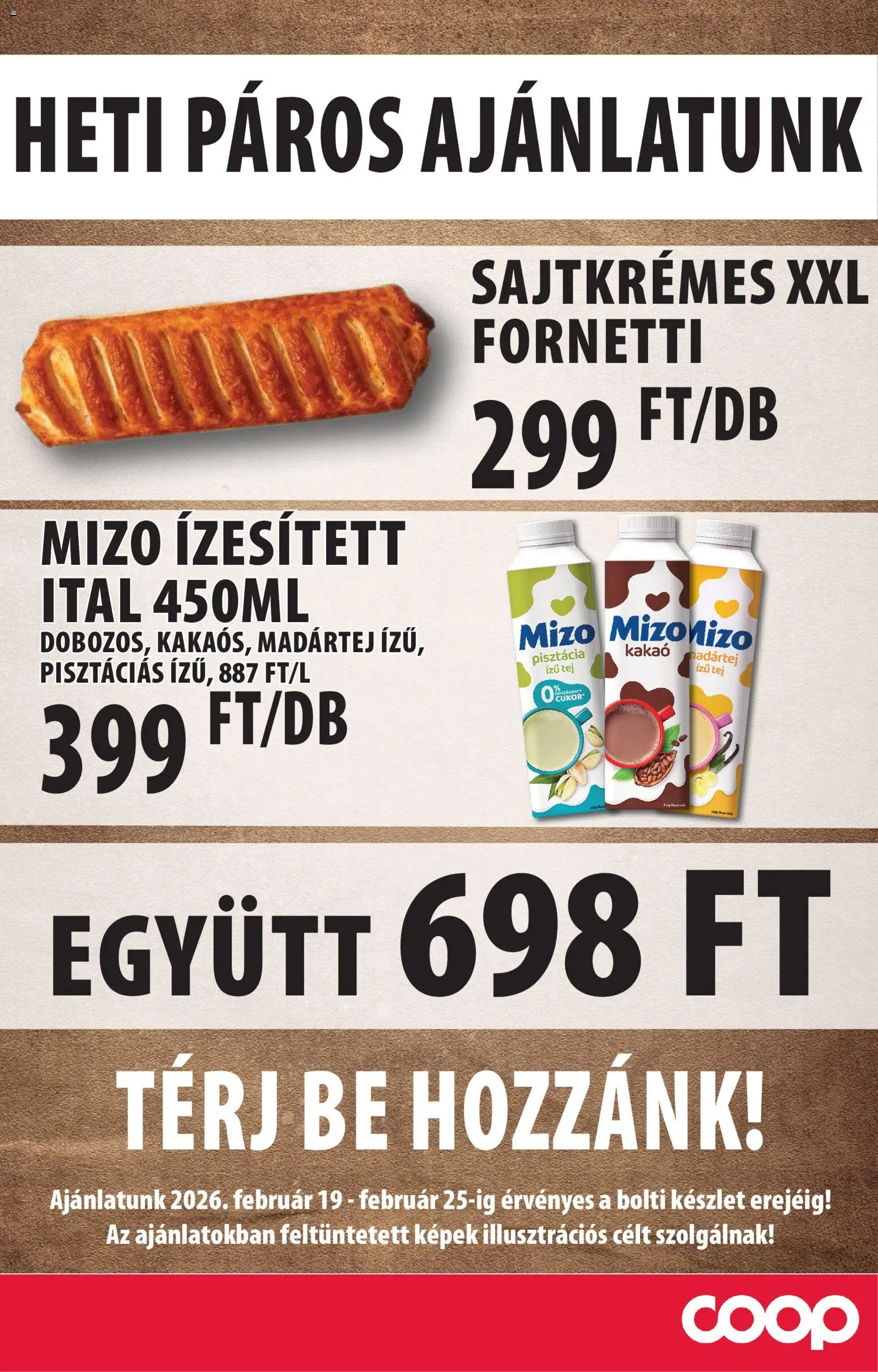 COOP Szolnok akciós ujság - amely érvényes a következő dátumtól: 19.02.2026 | Oldal: 3 | Termékek: Pisztácia, Tej