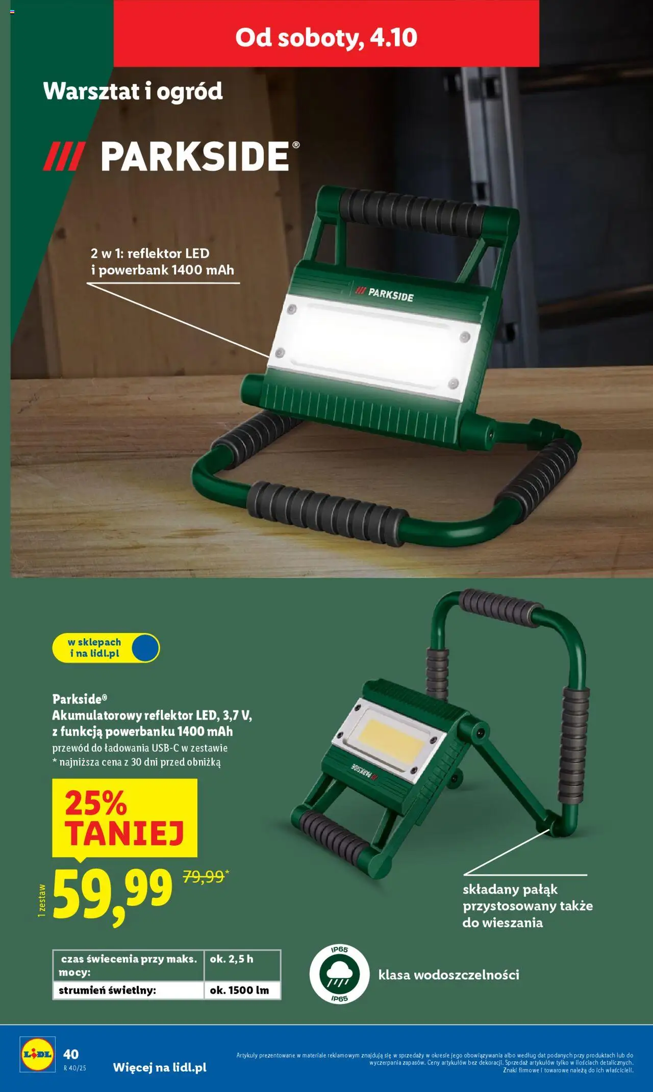 Lidl Katalog od 29.09.2025 | Strona: 50 | Produkty: Powerbank