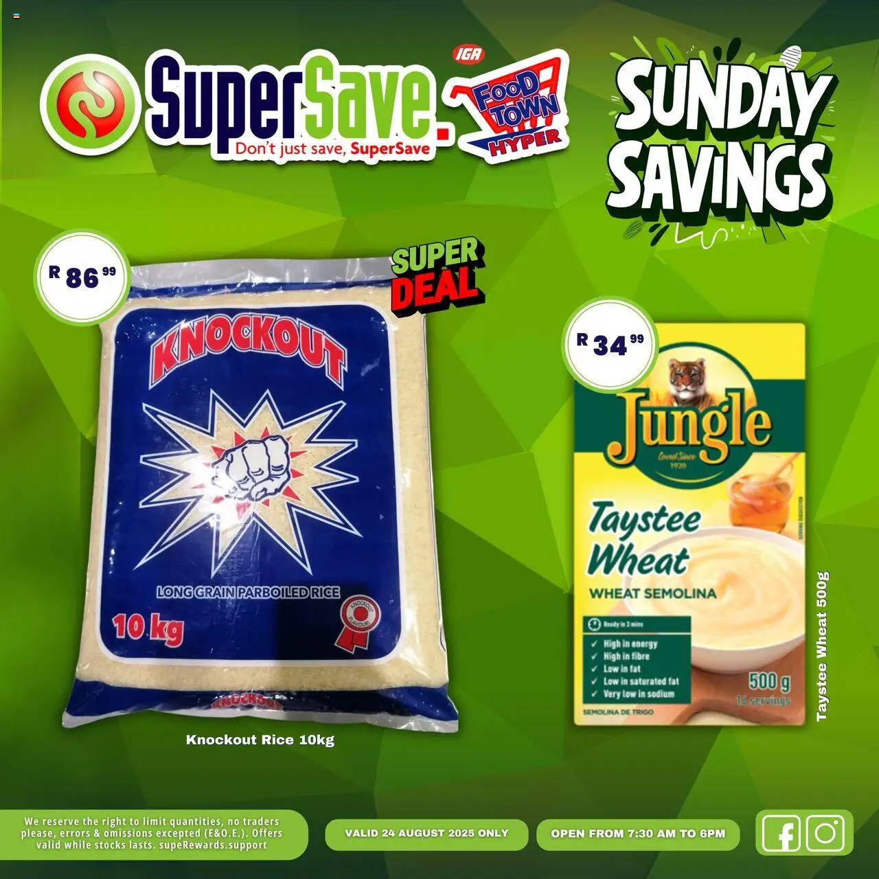Super Save Sunday Deals │ valid from 24.08.2025 | Page: 20 | Products: Rice