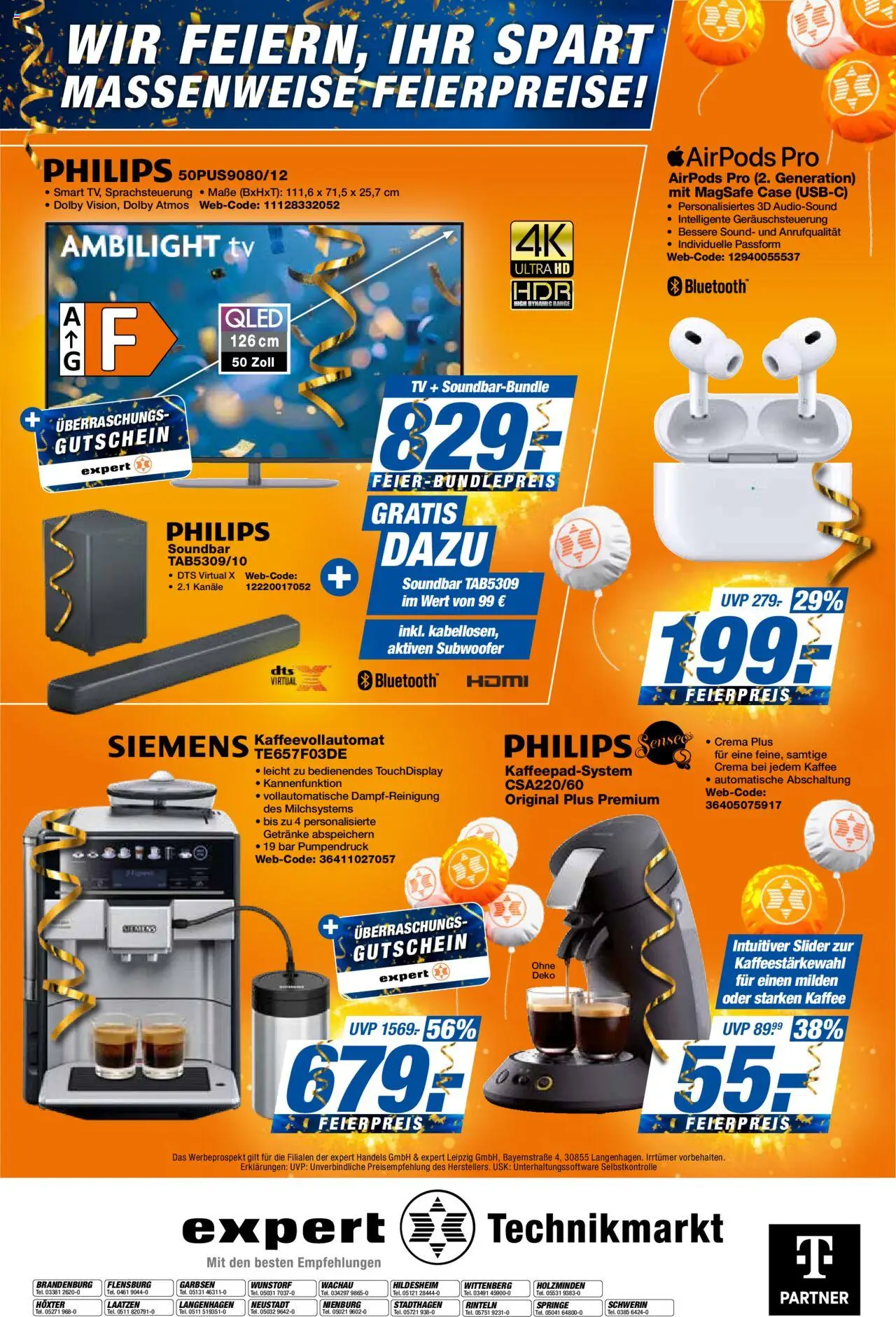 Expert Prospekt 	 – gültig ab 17.10.2025 | Seite: 16 | Produkte: Philips, Senseo, Kaffeevollautomat, TV