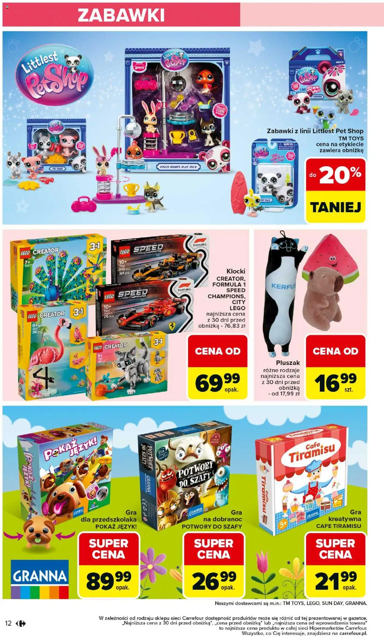 Carrefour Gazetka - Łap okazje od 11.09.2025 | Strona: 12 | Produkty: Tiramisu, Lego