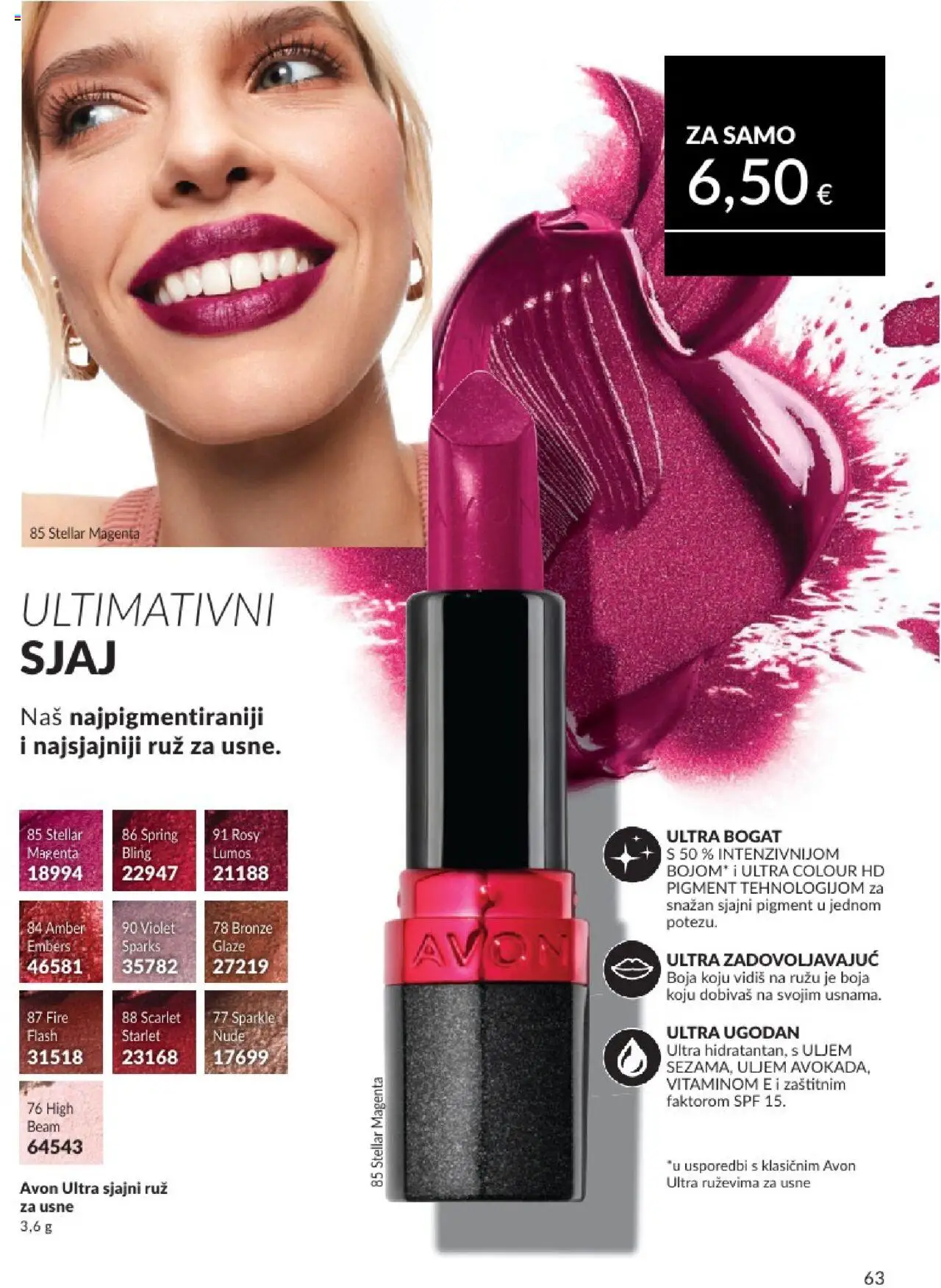 Avon katalog | vrijedi od 01.08.2025 | Stranica: 63 | Proizvodi: Ruž