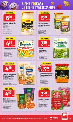 POLOmarket Gazetka od 16.07.2025 | Strona: 33 | Produkty: Groszek, Kukurydza, Pomidory, Sos