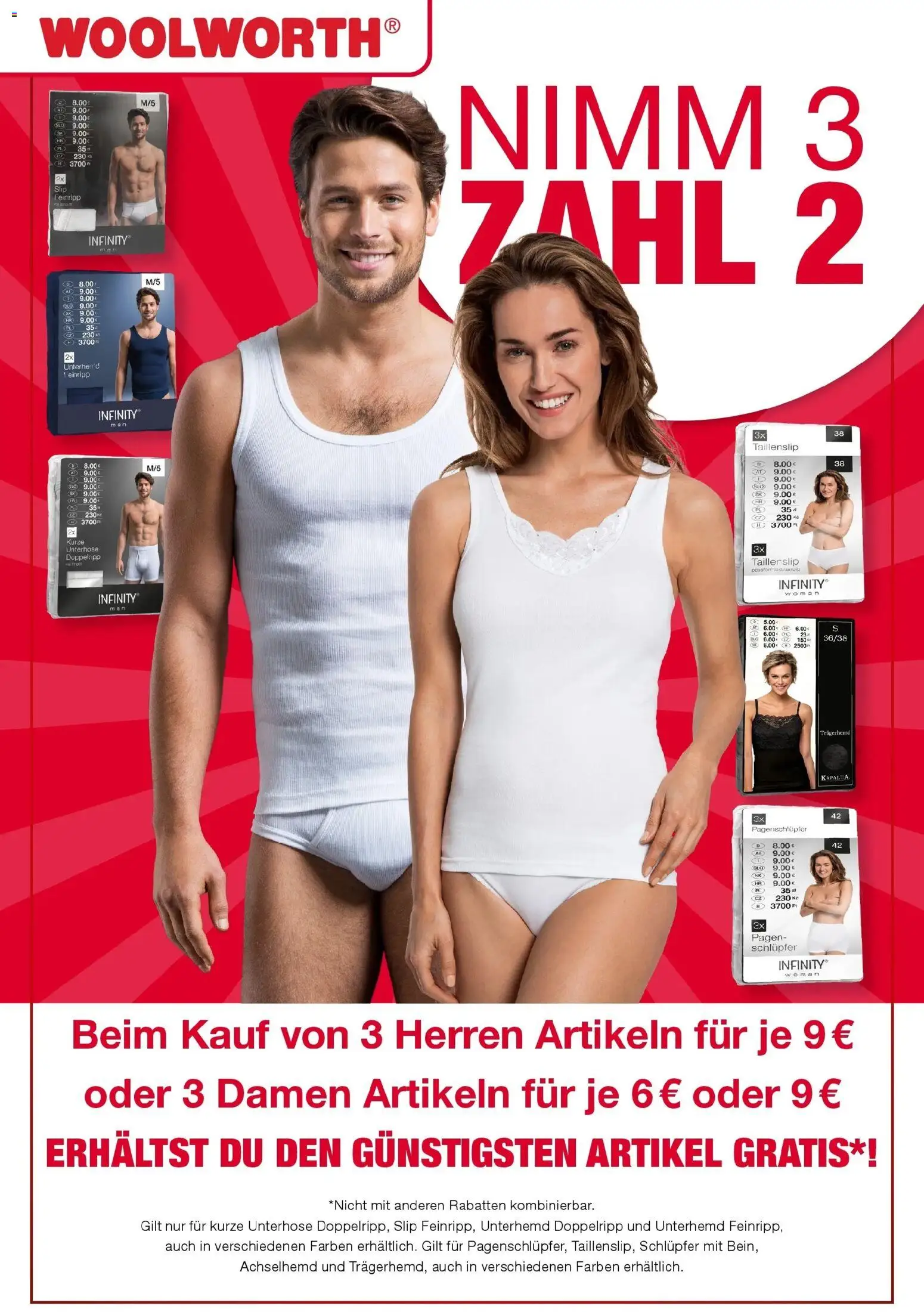 Woolworth Flugblatt - Eisenstadt, Mürzzuschlag, Kapfenberg gültig ab 30.01.2026 | Seite: 28 | Produkte: Trägerhemd, Slip