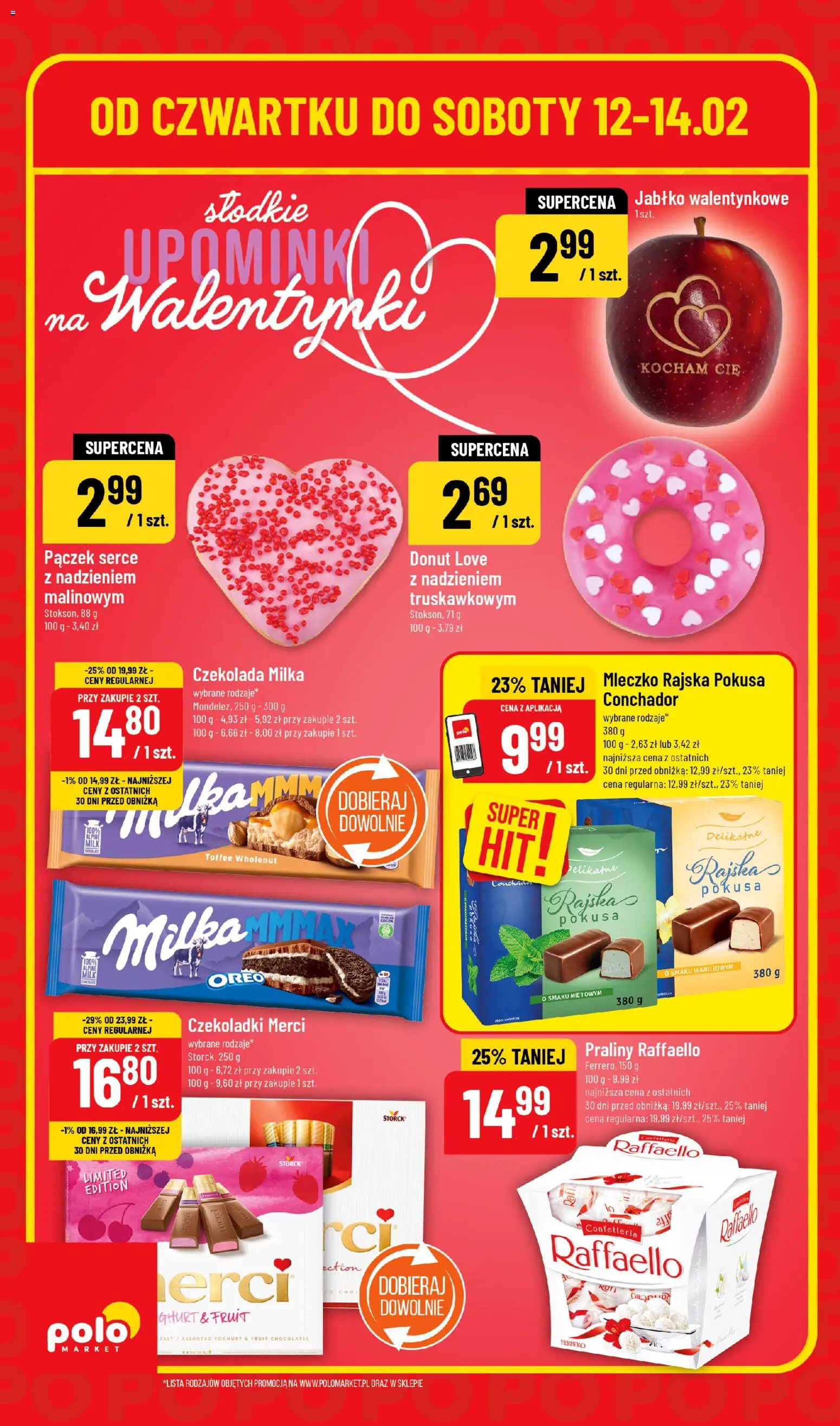 POLOmarket Gazetka - Super Hity od 12.02.2026 | Strona: 2 | Produkty: Czekoladki, Praliny, Czekolada milka, Milka