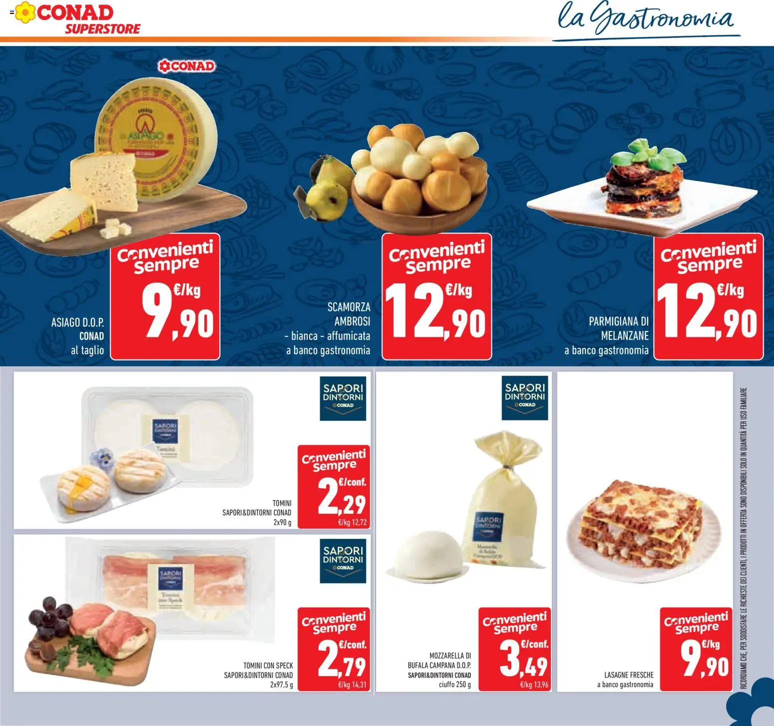 Volantino Conad del 11.03.2026 | Pagina: 17 | Prodotti: Speck, Mozzarella, Melanzane