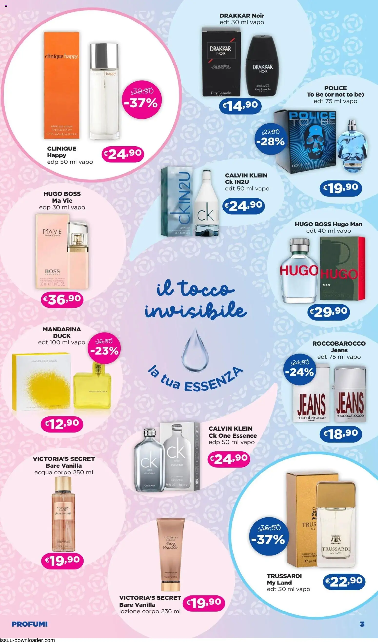 Volantino La Saponeria del 09.04.2026 | Pagina: 3 | Prodotti: Acqua, Jeans