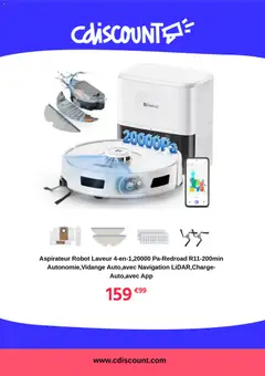 Cdiscount - Prévisualisation de Cdiscount catalogue valide à partir de 04.03.2026 | Page: 4 | Produits: Aspirateur, Robot, Navigation, Aspirateur robot