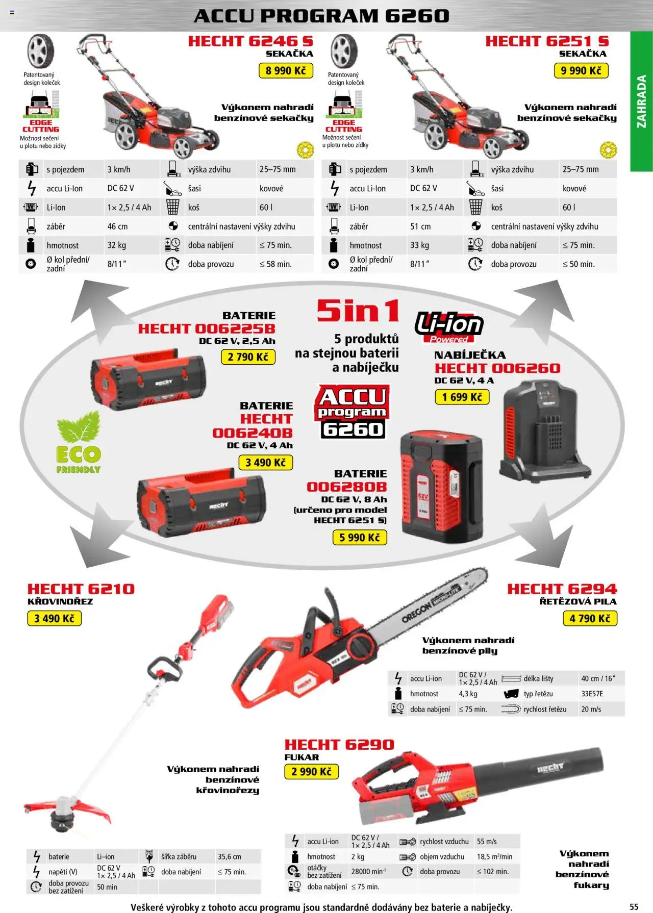 Hecht katalog - Jaro-léto 2025 od 22.04.2025 | Strana: 55 | Produkty: Hecht, Sekačka, Koš, Pila