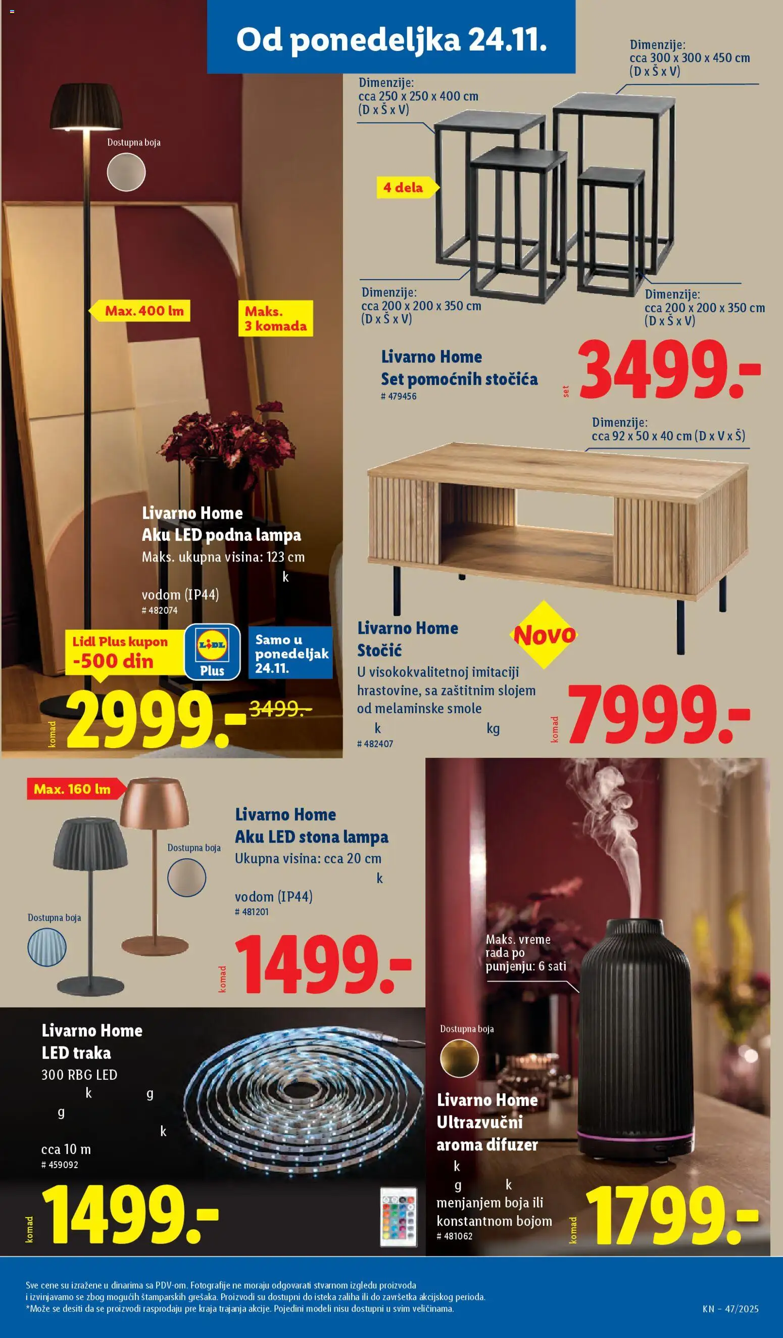 Lidl katalog - važi od 20.11.2025 | Strana: 73 | Proizvode: Lampa, Podna lampa, Difuzer, Led traka