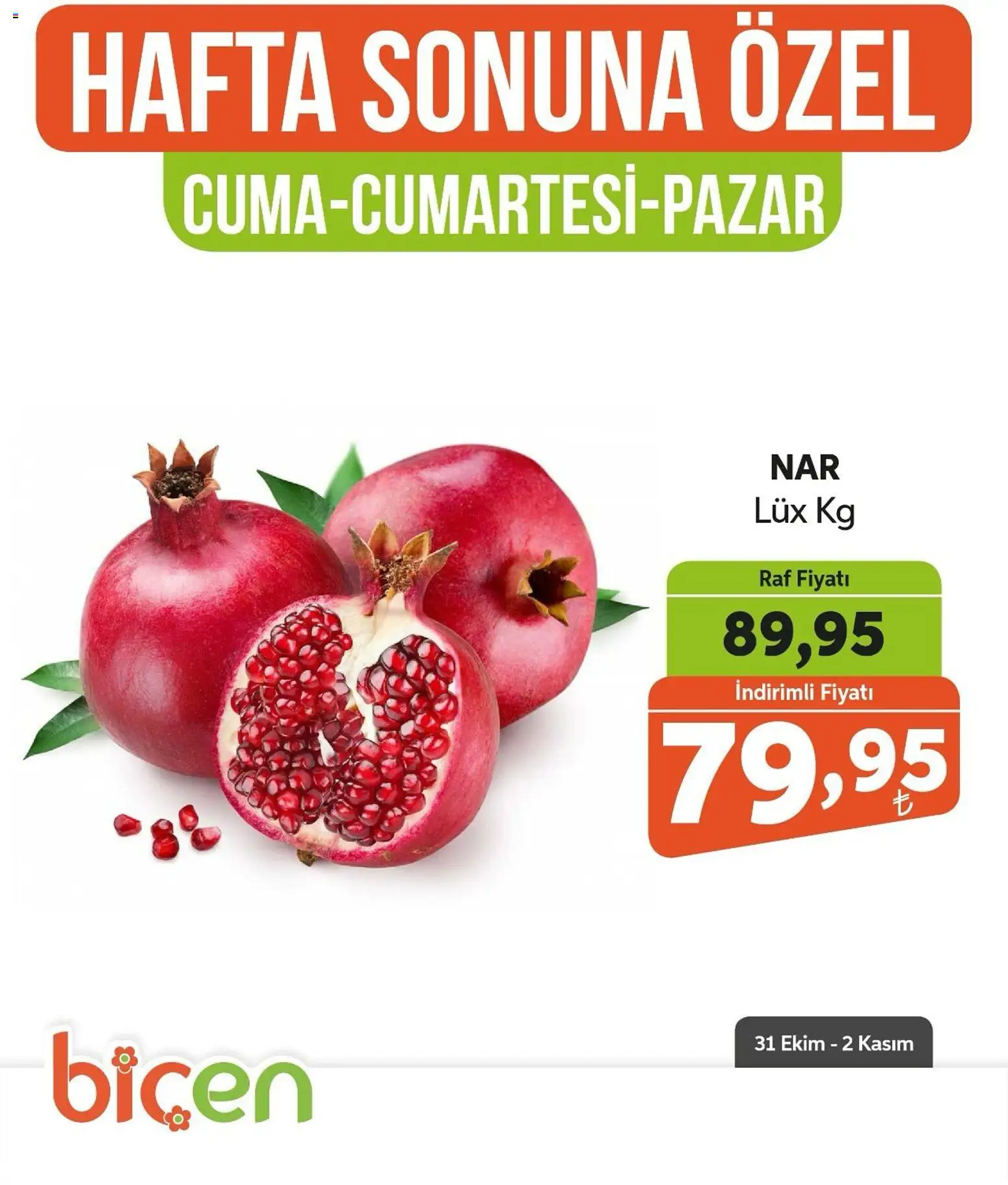 Biçen Market - Hafta Sonuna Özel - 31.10.2025 tarihinden itibaren geçerlidir | Sayfa: 5 | Ürünler: Raf