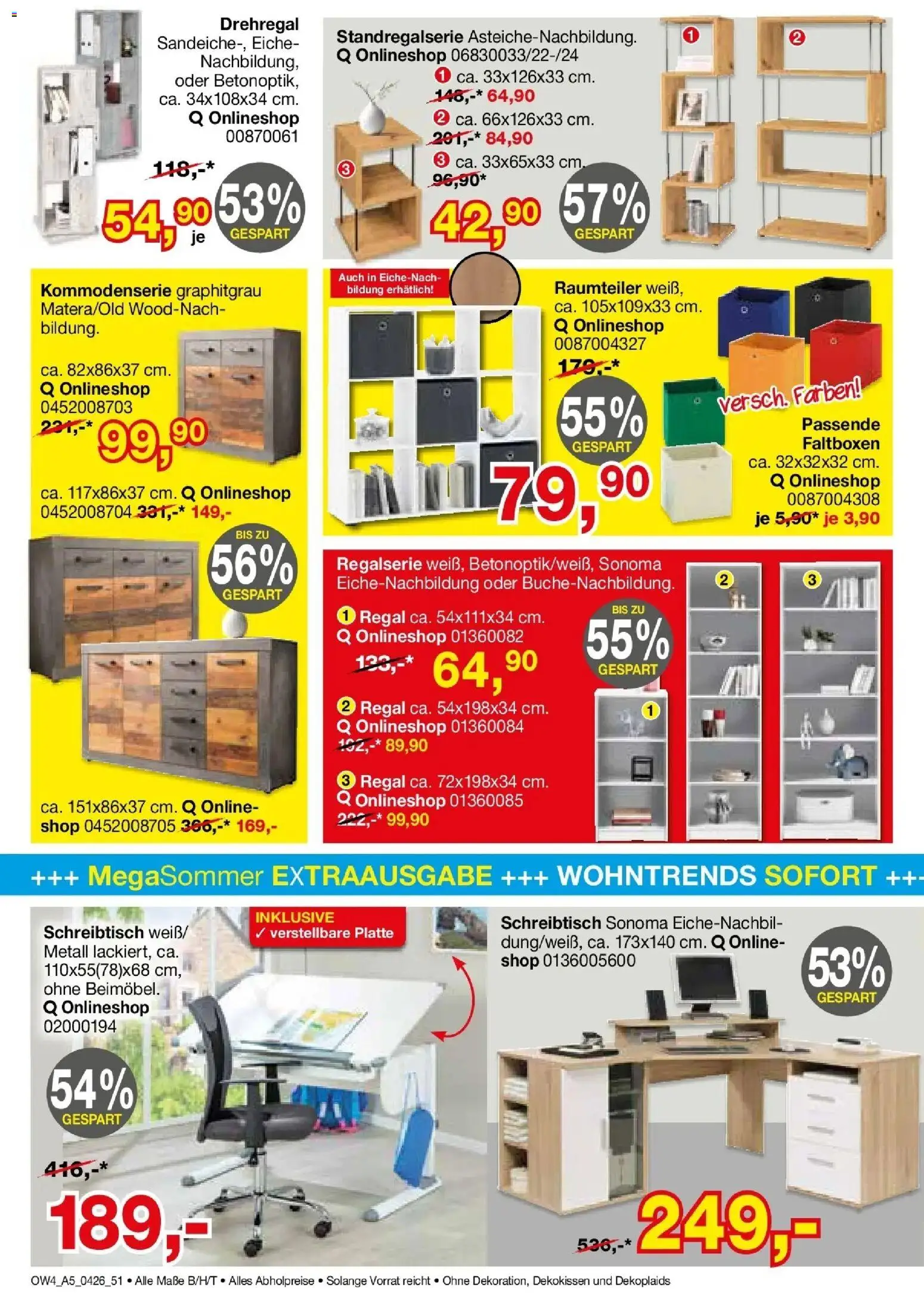 Angebote - Für Zuhause-Liebhaber – gültig ab 01.04.2026 | Seite: 50 | Produkte: Raumteiler, Regal