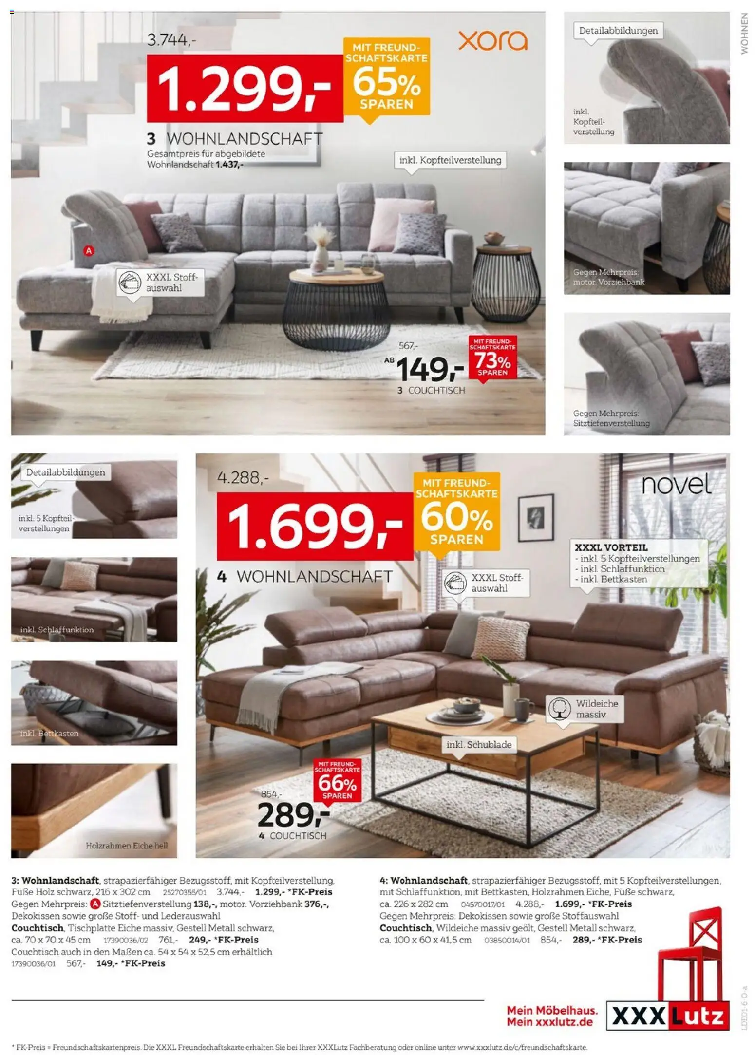 XXXL Lutz - Nr. 1 beim Preis – gültig ab 27.12.2025 | Seite: 13 | Produkte: Wohnlandschaft, Couchtisch