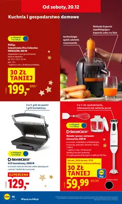 Pogląd oferty "Philips Sokowirówka Viva Collection HR1832/00, 500 W, zdejmowane części przystosowane mycia w zmywarce ok. 23,3 x 23,3 × 42 cm poj.: 1,5 L" - ważna od 15.12.2025 | Strona: 52 | Produkty: Dzbanek, Grill, Panini, Blender