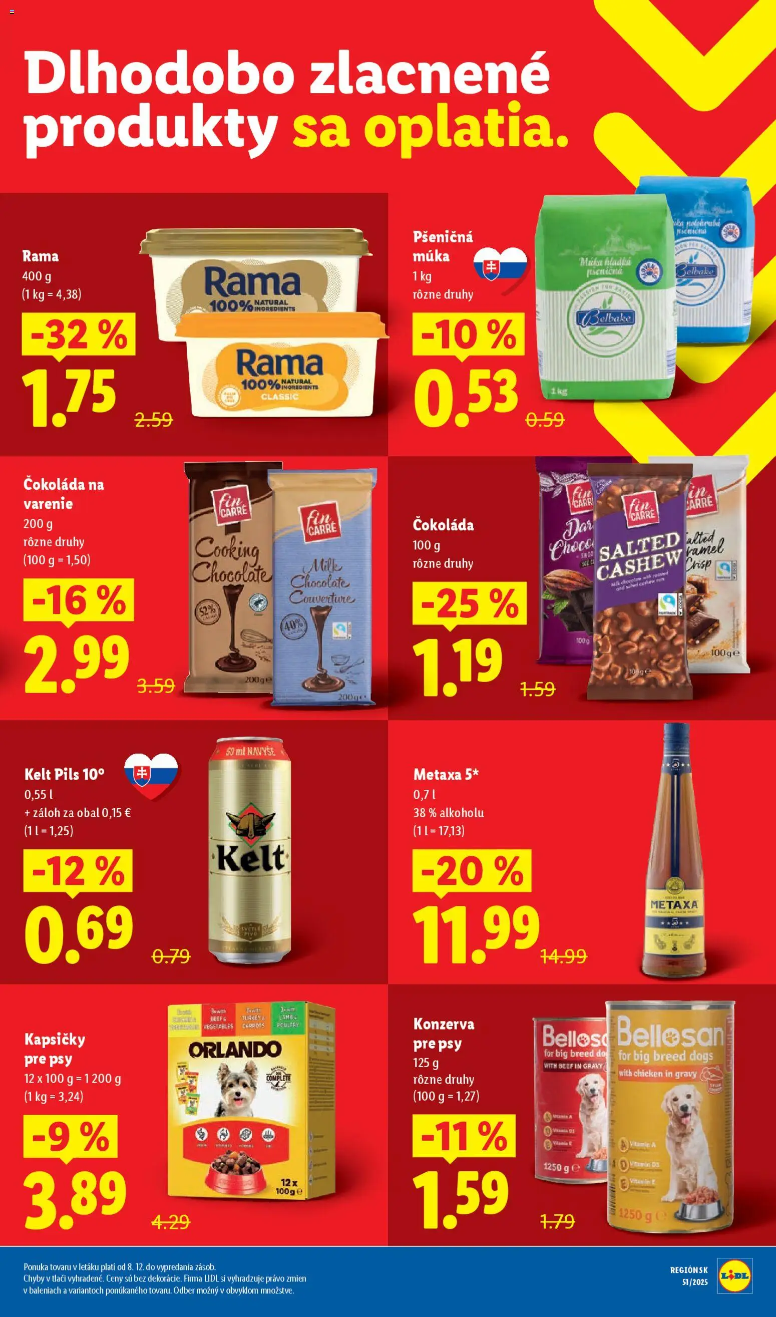 Nové Lidl akcie – leták je platný od 18.12.2025 | Strana: 81 | Produkty: Kelt, Pšeničná múka, Čokoláda, Rama