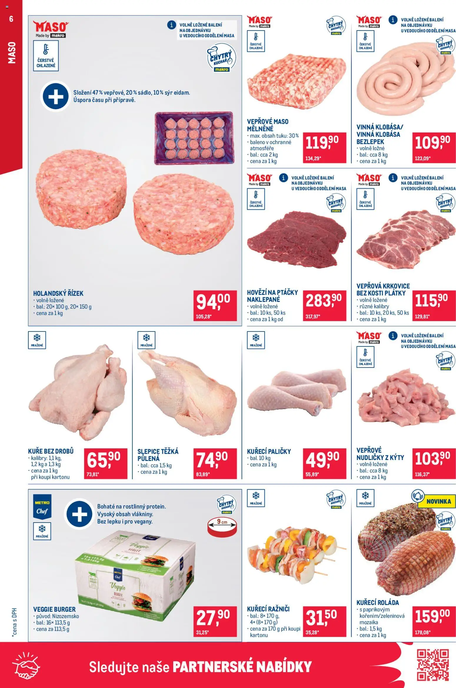 Makro leták - Gastronomie od 05.11.2025 | Strana: 6 | Produkty: Holandský řízek, Hovězí, Sýr, Vepřová krkovice