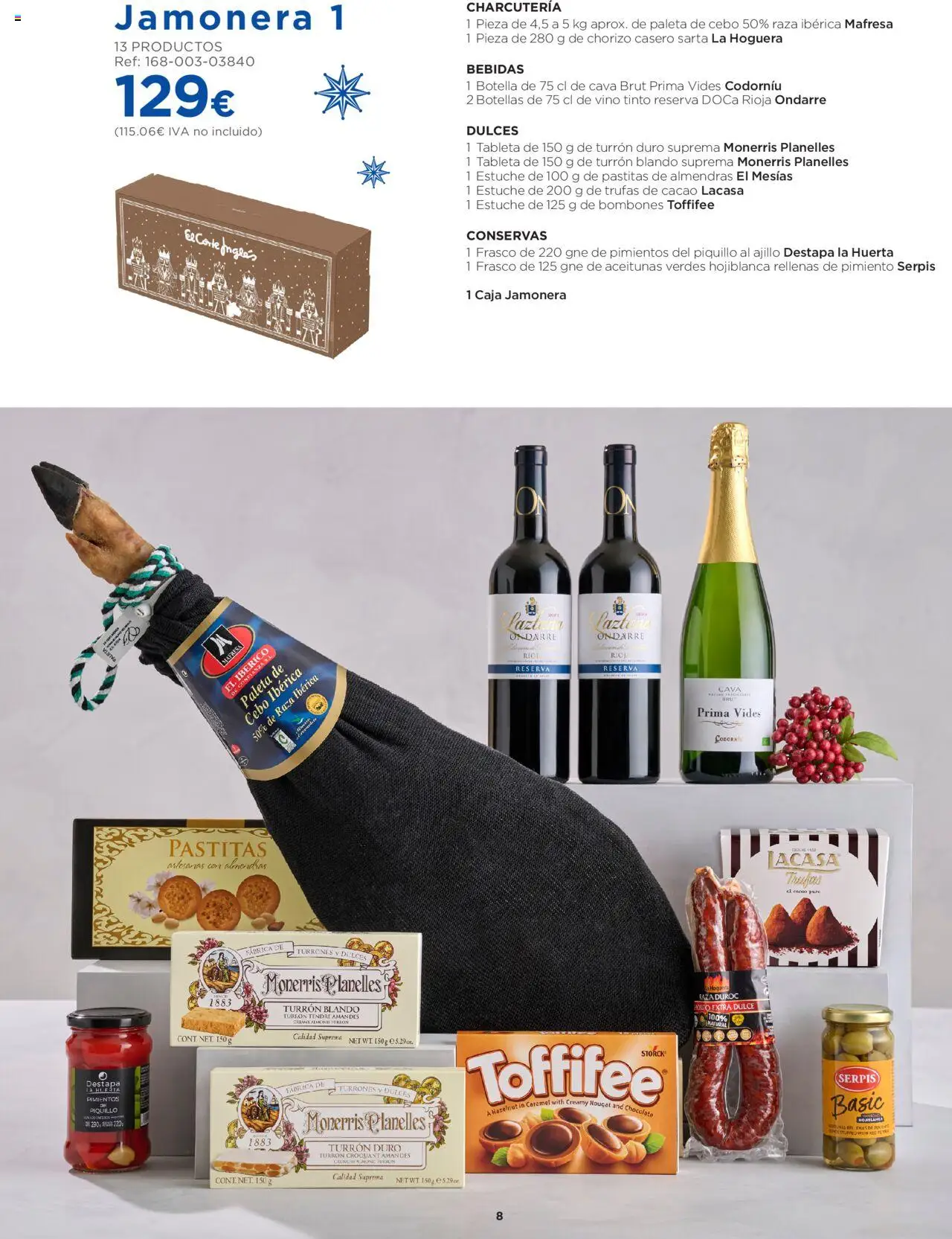 Hipercor catálogo │ válido desde el 06.10.2025 | Página: 8 | Productos: Chocolate, Vino, Tableta, Φρυγανιές σικάλεως