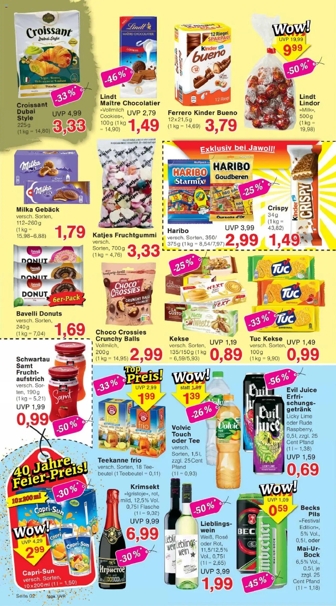 Jawoll Prospekt - gültig ab dem 18.08.2025 | Seite: 2 | Produkte: Milka, Donuts, Paprika, Tee