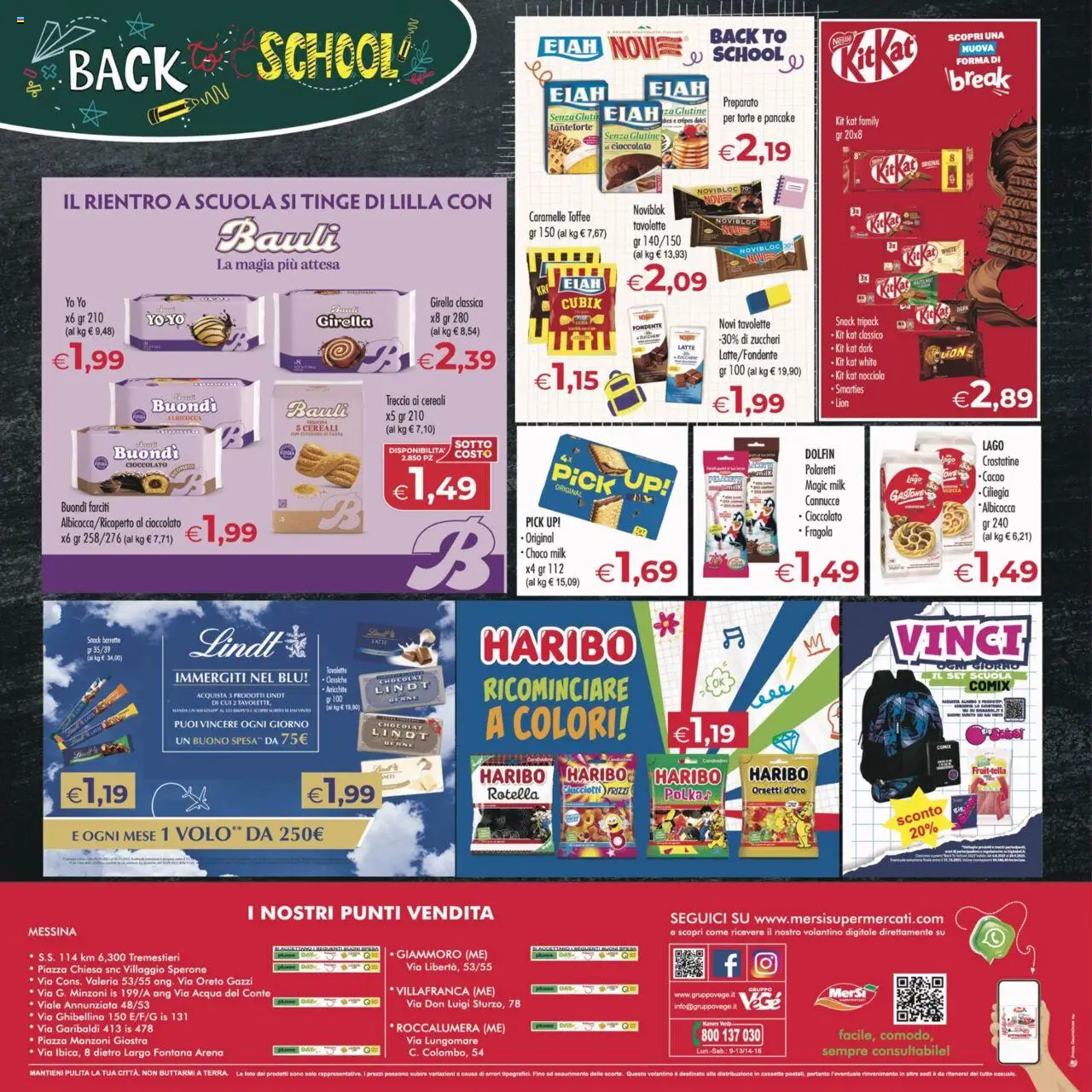 Volantino MerSi Supermercati del 10.09.2025 | Pagina: 16 | Prodotti: Cioccolato, Cereali, Acqua, Crostatine