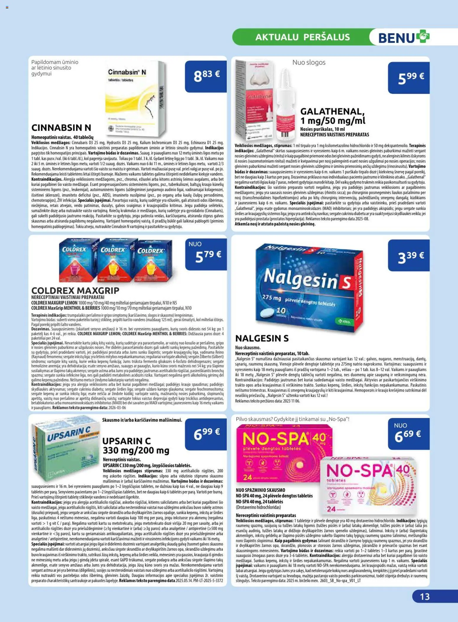 BENU akcijos nuo 01.04.2026 | Puslapis: 13