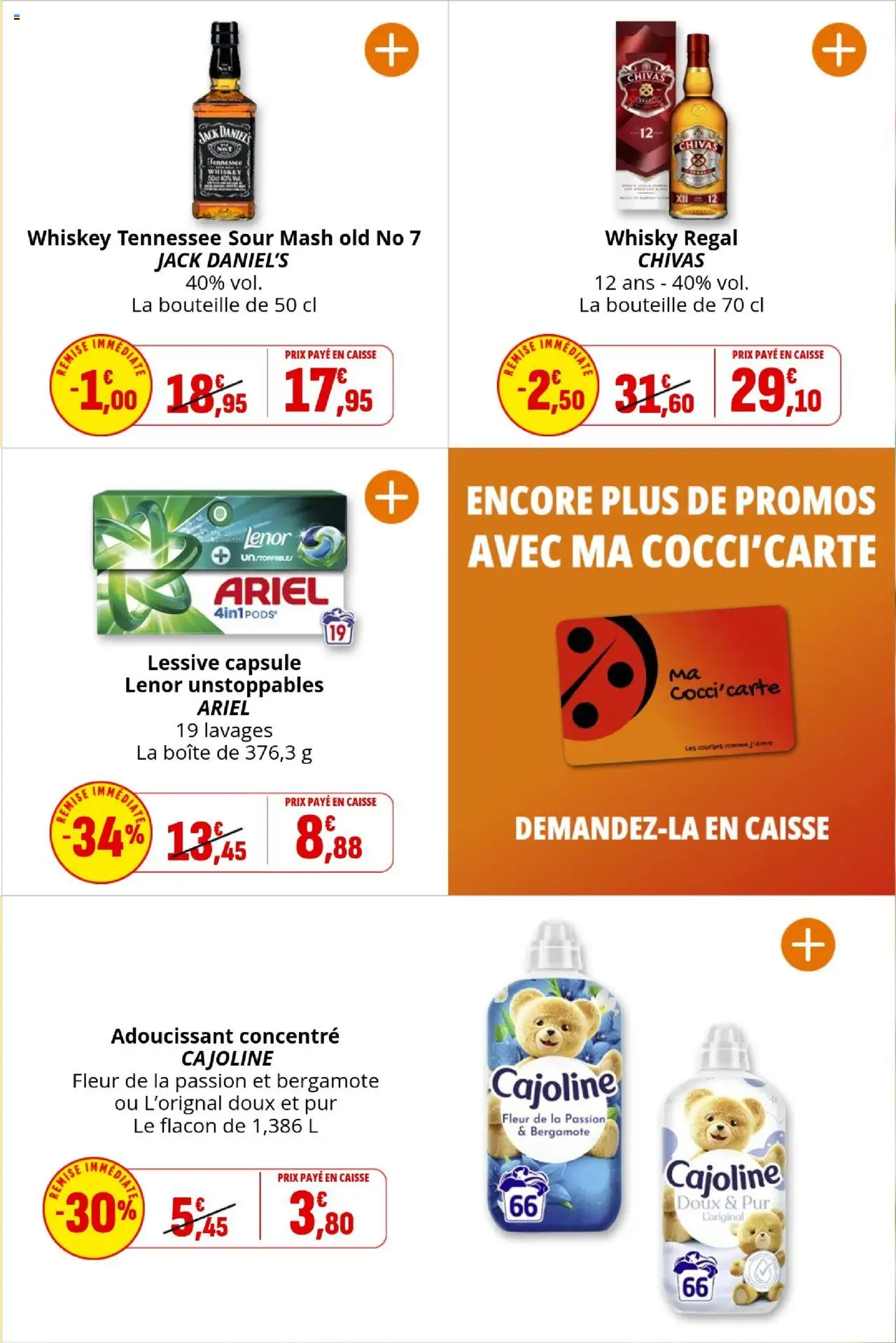  | Page: 34 | Produits: Whisky, Bergamote, Adoucissant, Lessive