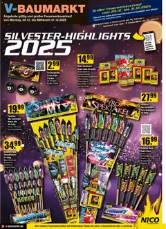 V-Markt - Feuerwerksverkauf ab 29.12.2025 gültig