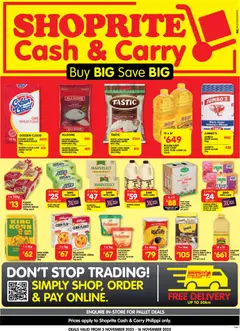 Shoprite specials catalogue – valid from 03.11.2025