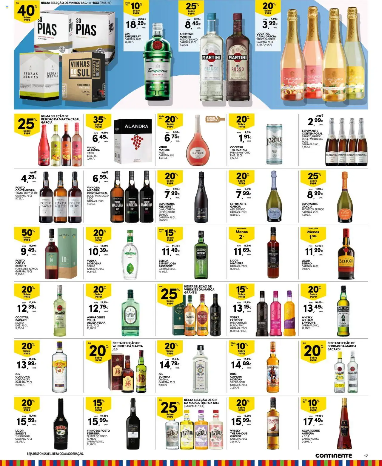 Continente - Madeira │ válido de 12.08.2025 | Página: 17 | Produtos: Whisky, Espumante, Vinho, Vodka