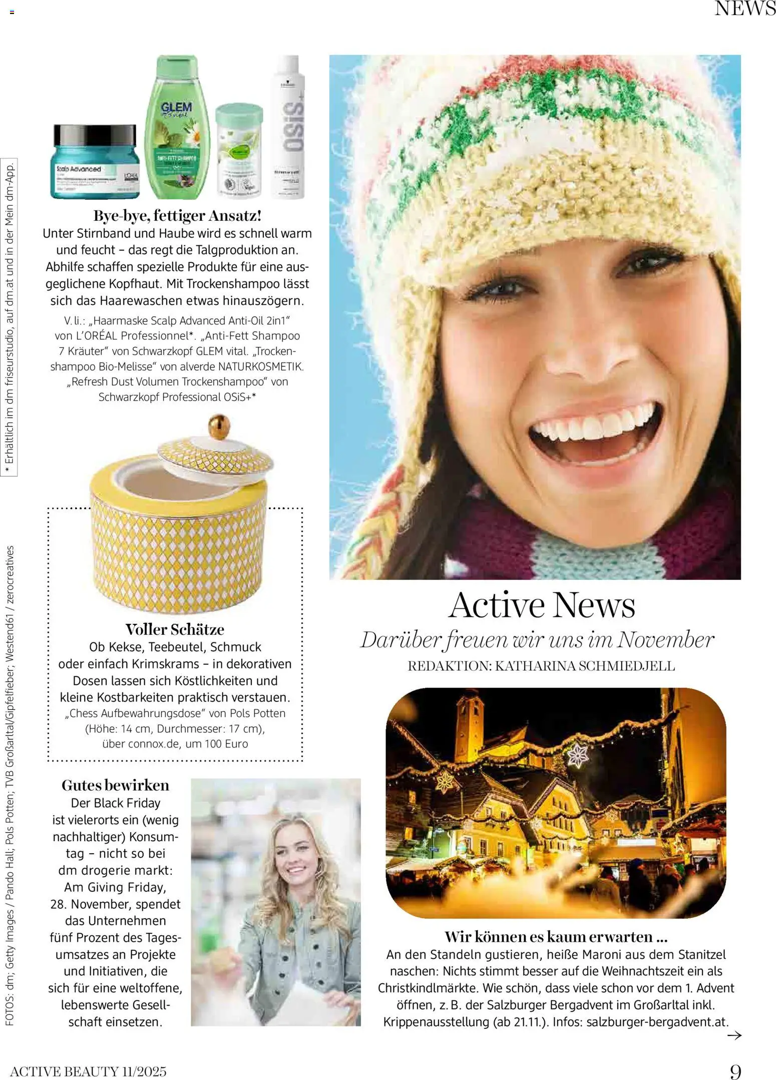 dm drogerie markt Active Beauty Magazin 11/2025 gültig ab 01.11.2025 | Seite: 9 | Produkte: Shampoo