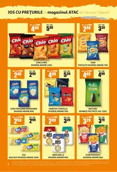 Ofertele ATAC valabile de la 05.03.2026 | Pagină: 8 | Produse: Cașcaval, Semințe, Pufuleți, Smântână