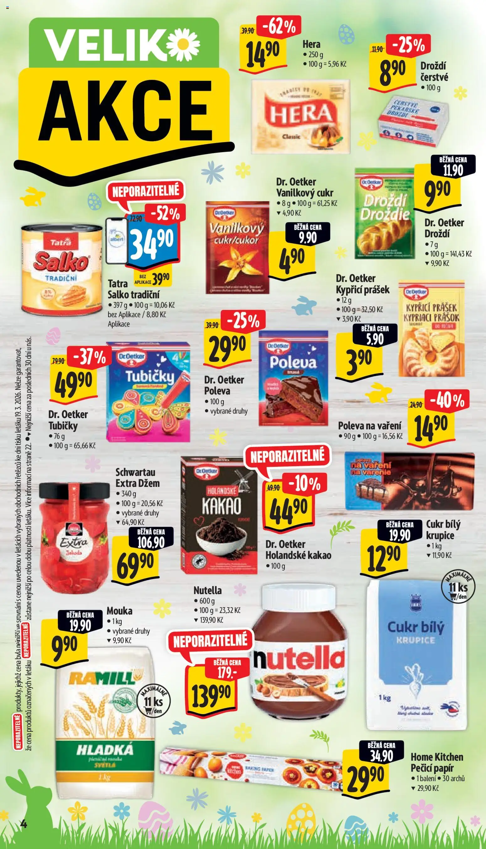 Albert leták - Supermarket od 25.03.2026 | Strana: 10 | Produkty: Džem, Krupice, Hera, Kakao