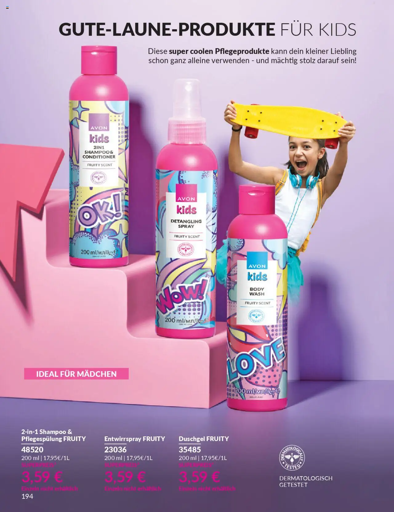 AVON Katalog Oktober 2025 – gültig ab 01.10.2025 | Seite: 196 | Produkte: Shampoo, Duschgel