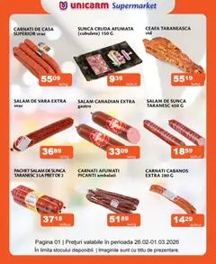 Ofertele Unicarm valabile de la 26.02.2026