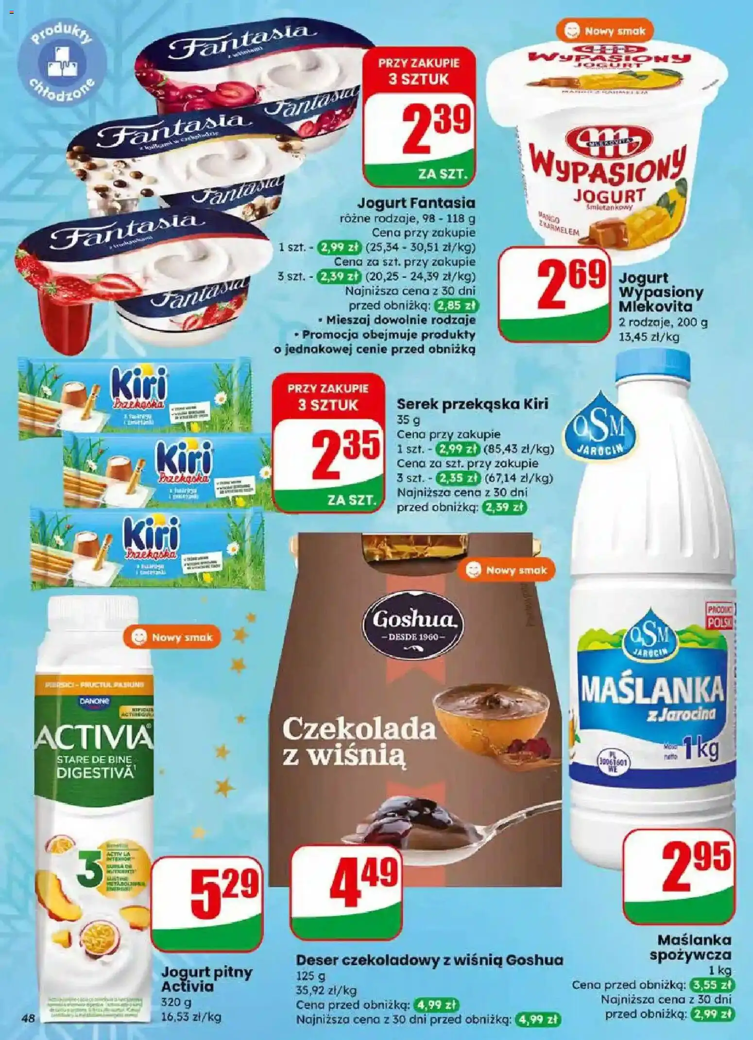Dino Gazetka od 17.12.2025 | Strona: 48 | Produkty: Serek, Jogurt pitny, Jogurt, Czekolada