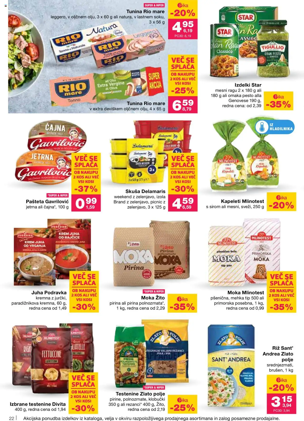 Mercator katalog │ velja od 31.07.2025 | Stran: 24 | Izdelki: Juha, Pašteta, Testenine, Omaka