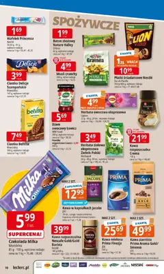 Pogląd oferty "E.Leclerc Gazetka" - ważna od 10.11.2025 | Strona: 10 | Produkty: Belvita, Milka, Powidła, Herbata