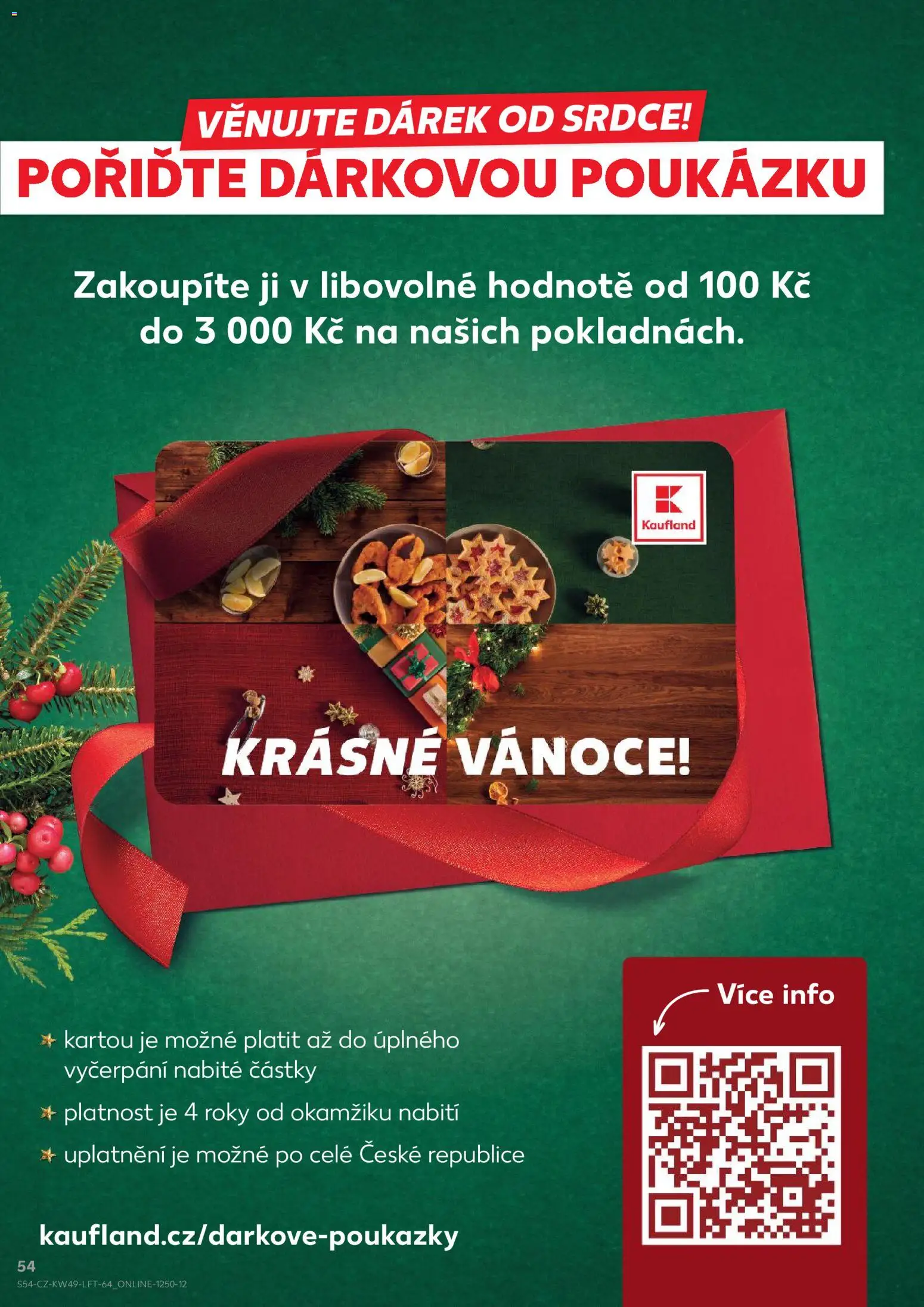 Kaufland leták - Plzeň Bory od 03.12.2025 | Strana: 54