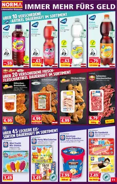 Norma Flugblatt ab 07.04.2026 gültig | Seite: 11 | Produkte: Eis, Zitrone, Himbeere