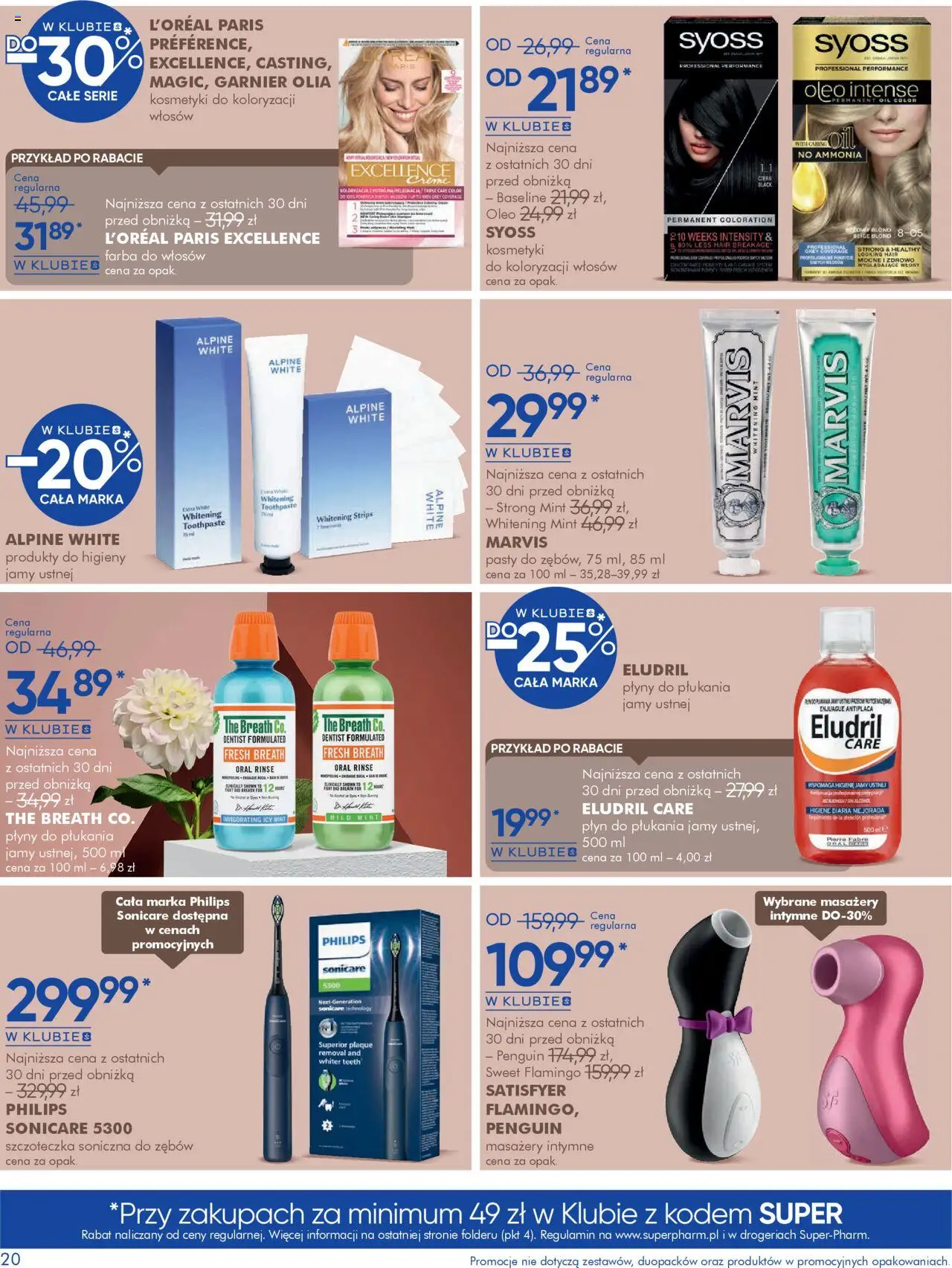 Super-pharm Gazetka - Jesień od 18.09.2025 | Strona: 20 | Produkty: Farba do włosów, Kosmetyki, Szczoteczka soniczna