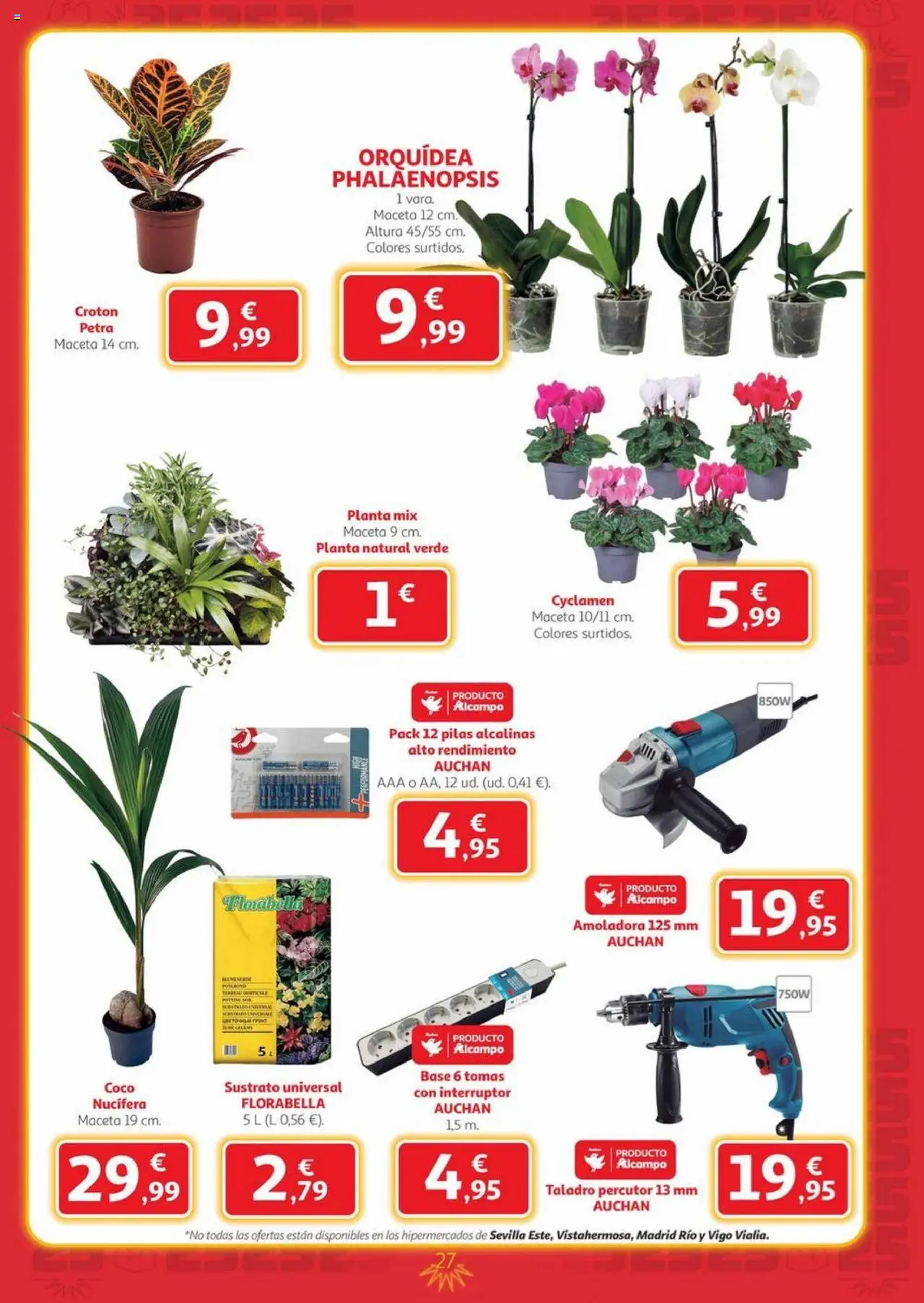 Alcampo - Canarias │ válido desde el 25.09.2025 | Página: 27 | Productos: Τυρόπιτα, Maceta