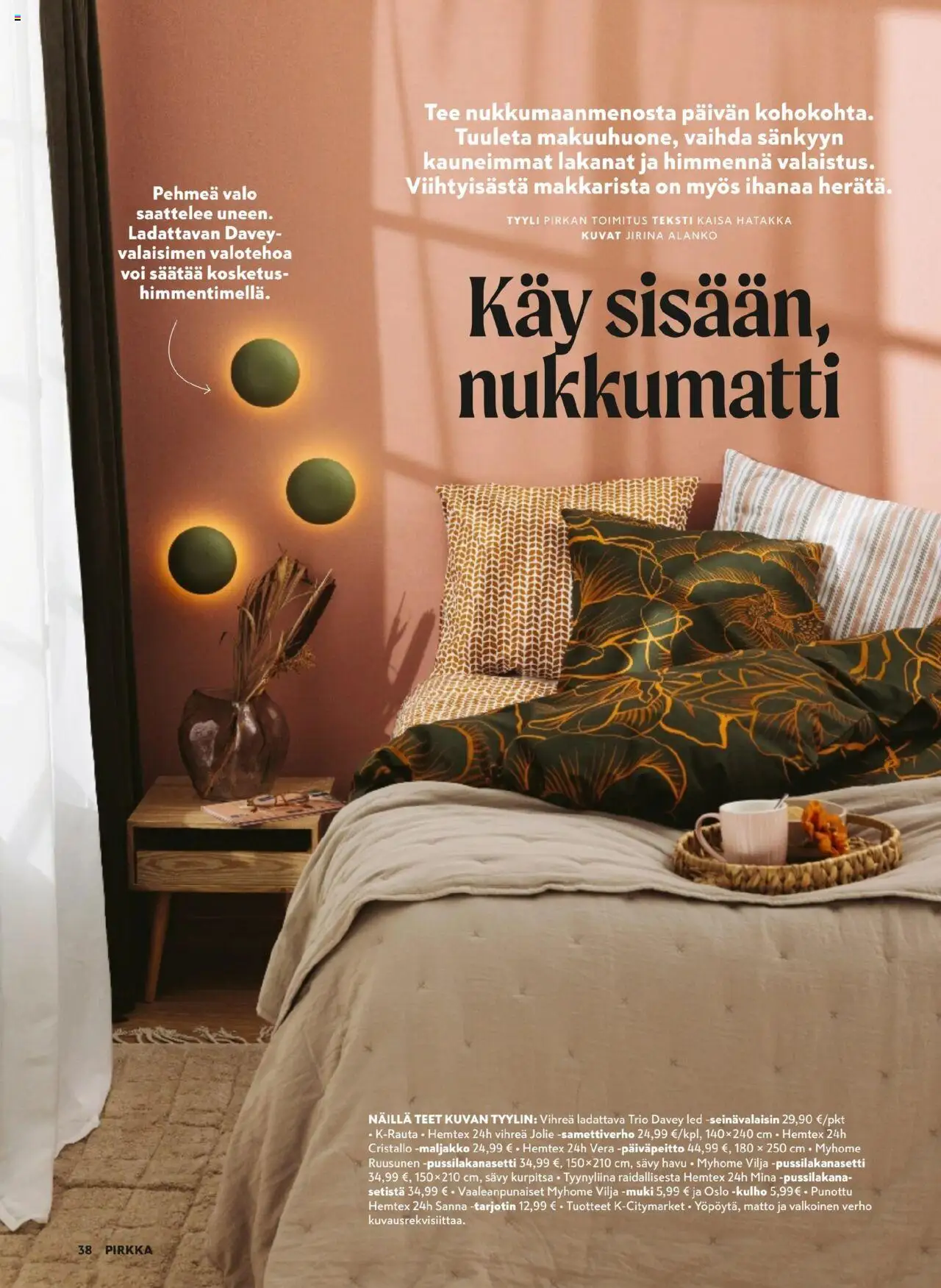 K-Citymarket - Pirkka – voimassa 01.10.2025 alkaen | Sivu: 38 | Tuotteet: Verho, Voi, Tarjotin, Kurpitsa