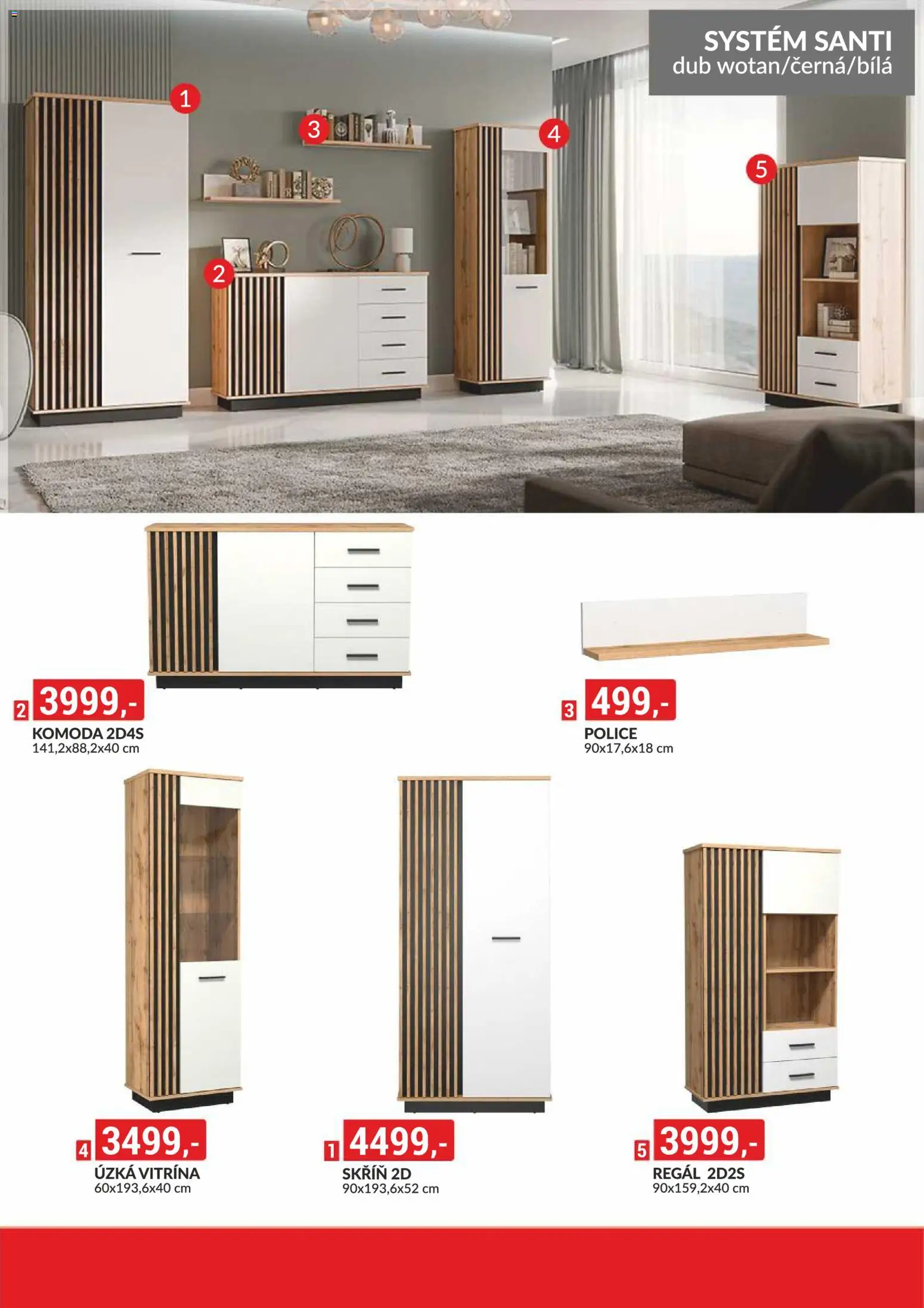 BAUMAX leták - Bydlení na míru podle vašeho stylu od 01.02.2026 | Strana: 20 | Produkty: Komoda, Regál, Police, Skříň