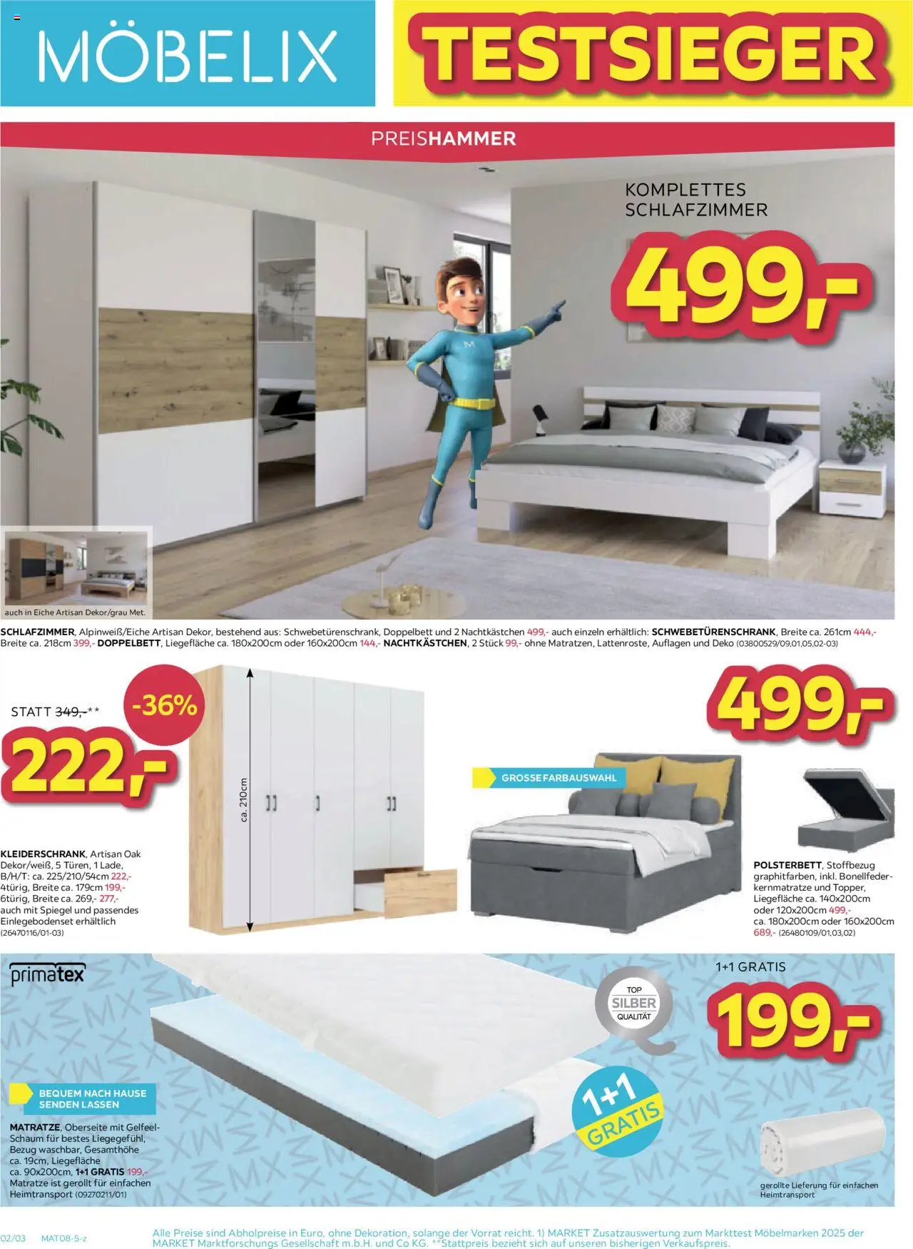 Möbelix Angebote gültig ab 19.08.2025 | Seite: 2 | Produkte: Matratze, Spiegel