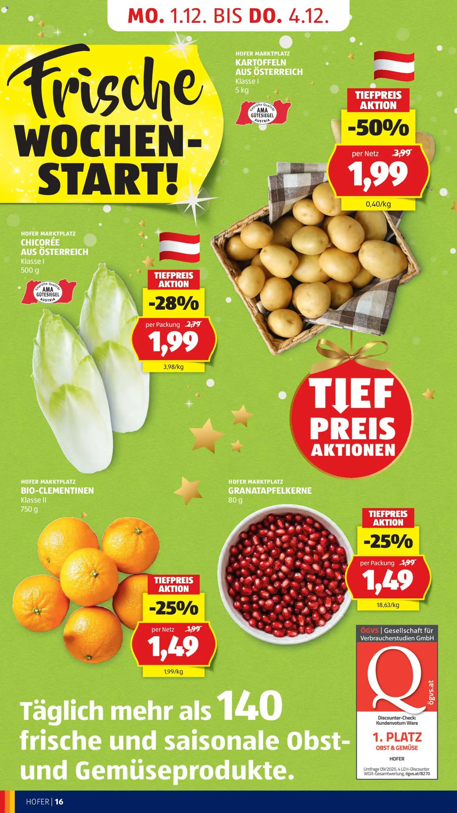 Hofer - Black Friday gültig ab 28.11.2025 | Seite: 26 | Produkte: Kartoffeln, Gemüse, Obst