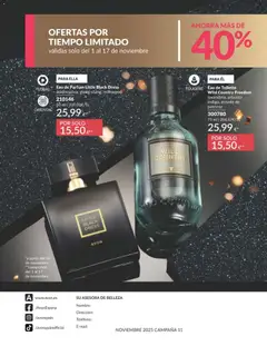Vista previa Catálogo AVON campaña 11 Black Friday válido desde el 01.11.2025 | Página: 259 | Productos: Perfume, Eau de toilette, Teléfono, Eau de parfum